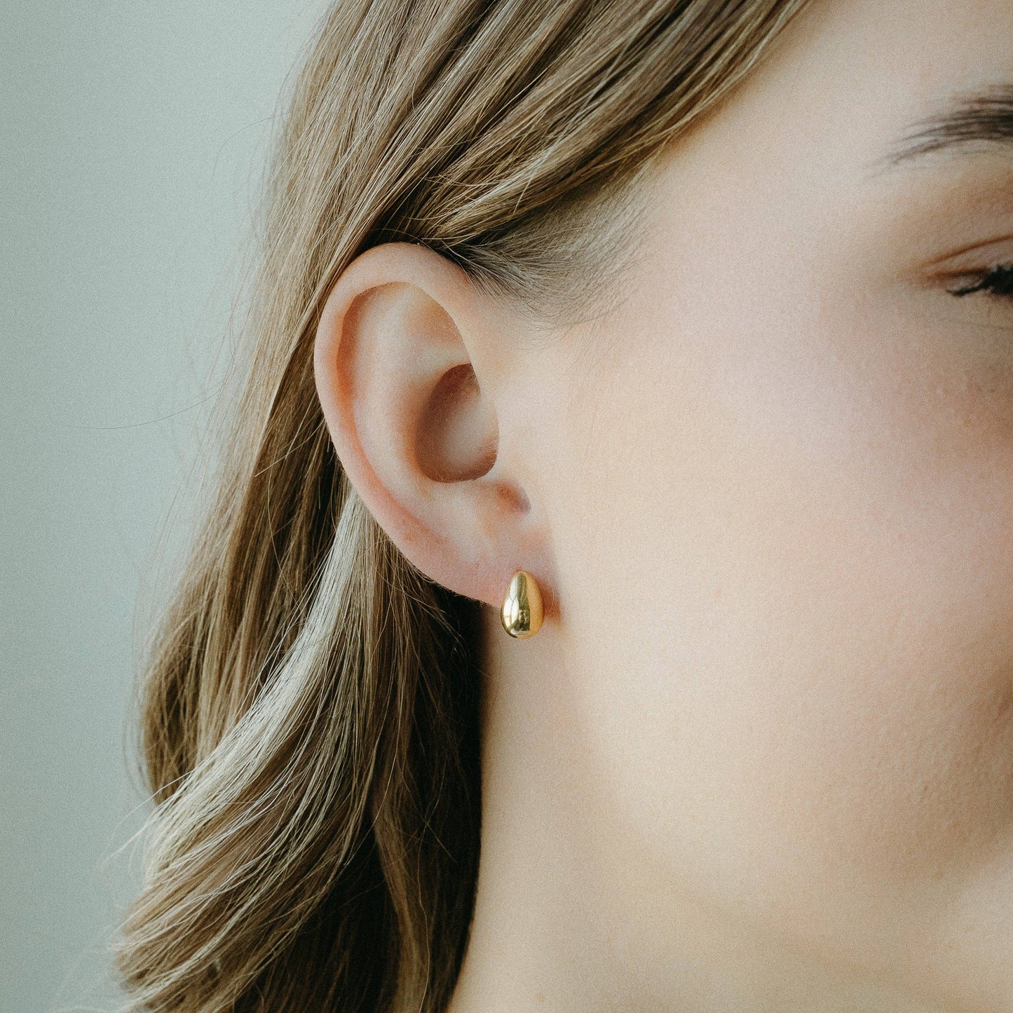 Lune Drop Earrings - EarringsPETITE GOLDMisiyo Candle Co