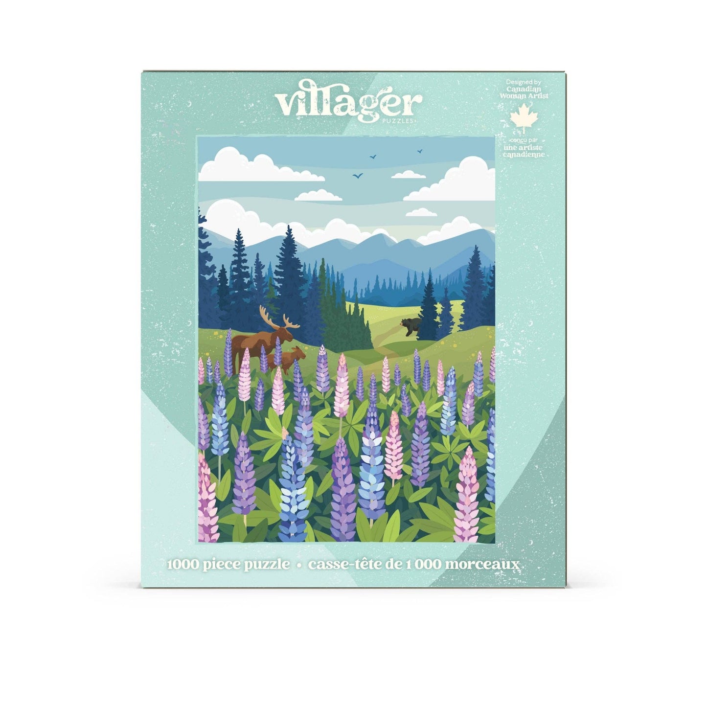 Lupines Meadow | 1000-Piece Puzzle | Designed in Canada - PuzzlesVillager PuzzlesVPLUME01Misiyo Candle Co