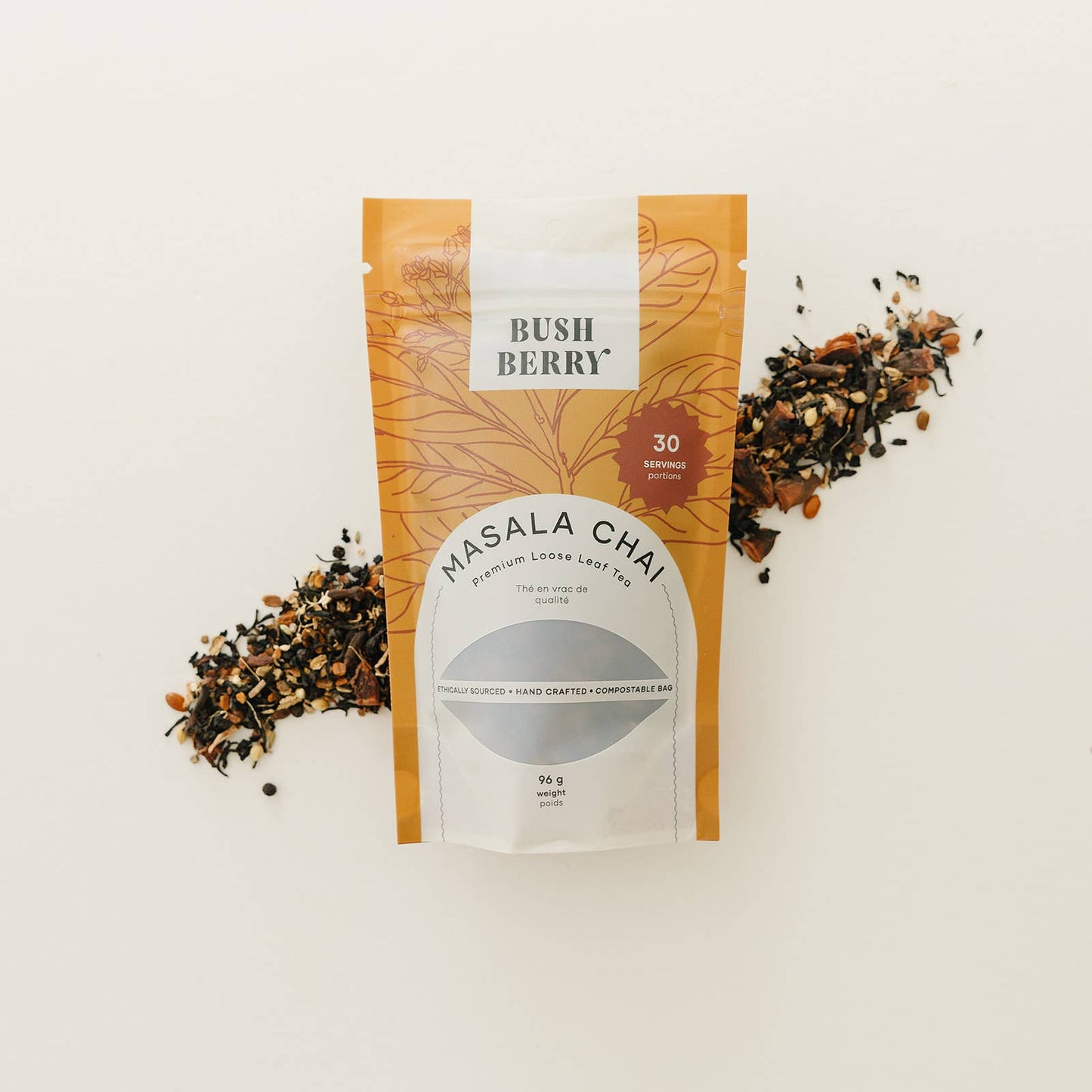 Masala Chai Tea | organic + loose leaf - TeaBush BerryT-MCH-WSSMisiyo Candle Co