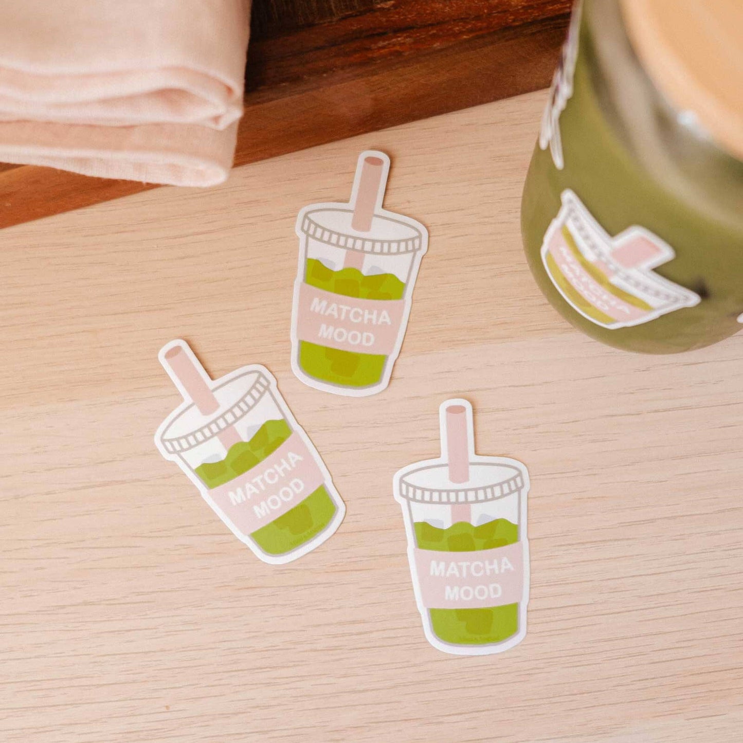 Matcha Mood Vinyl Sticker - StickersMimi & AugustMatcha Mood - Vinyl StickerMisiyo Candle Co