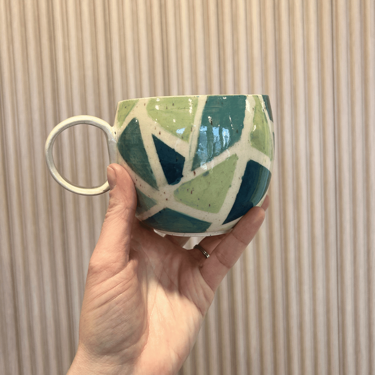 Meadow Prism Mug | handcrafted ceramics - PotteryLA PurkisMisiyo Candle Co