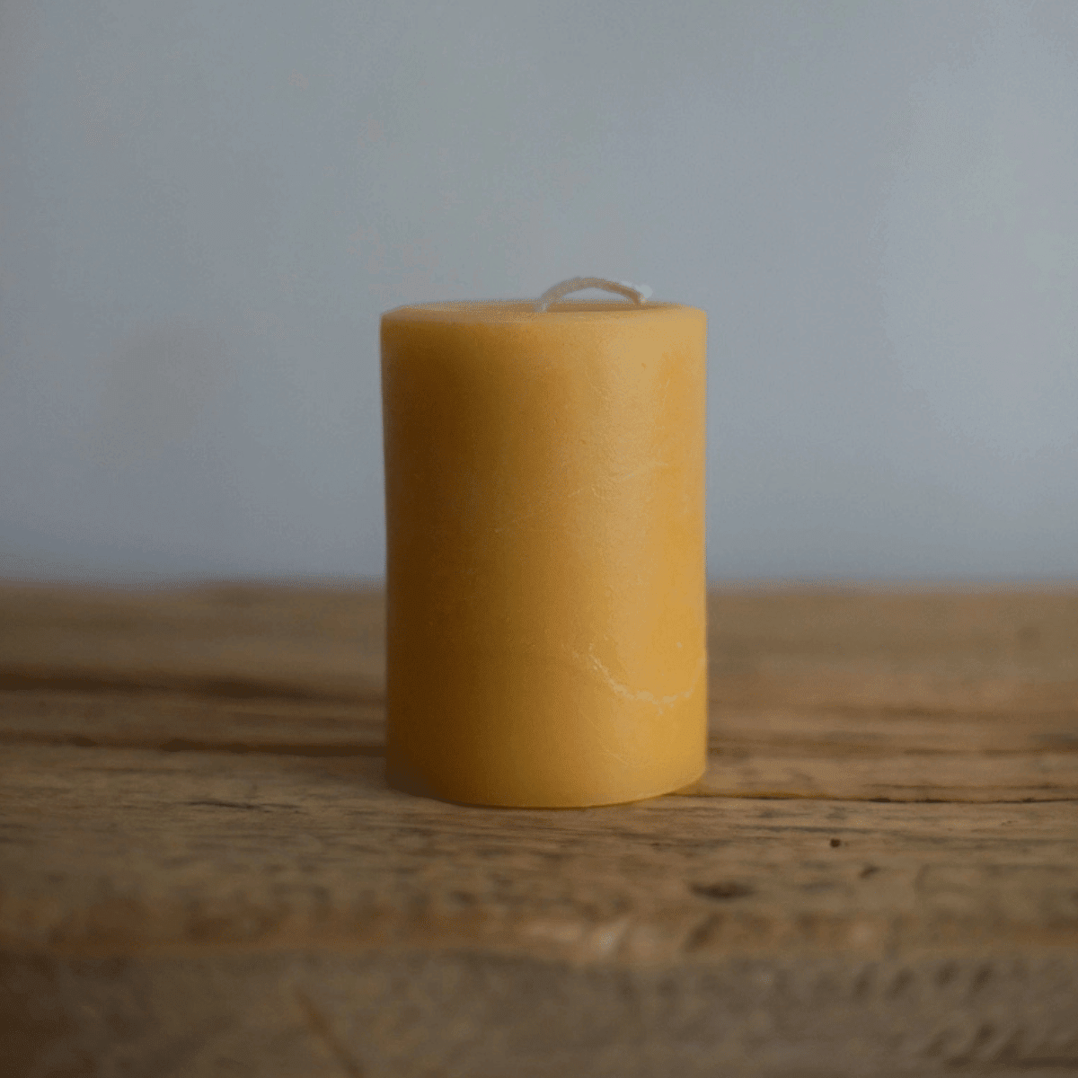 Medium Round Beeswax Pillar Candle - Pillar CandlesWild Hive ApiaryCL-27Misiyo Candle Co