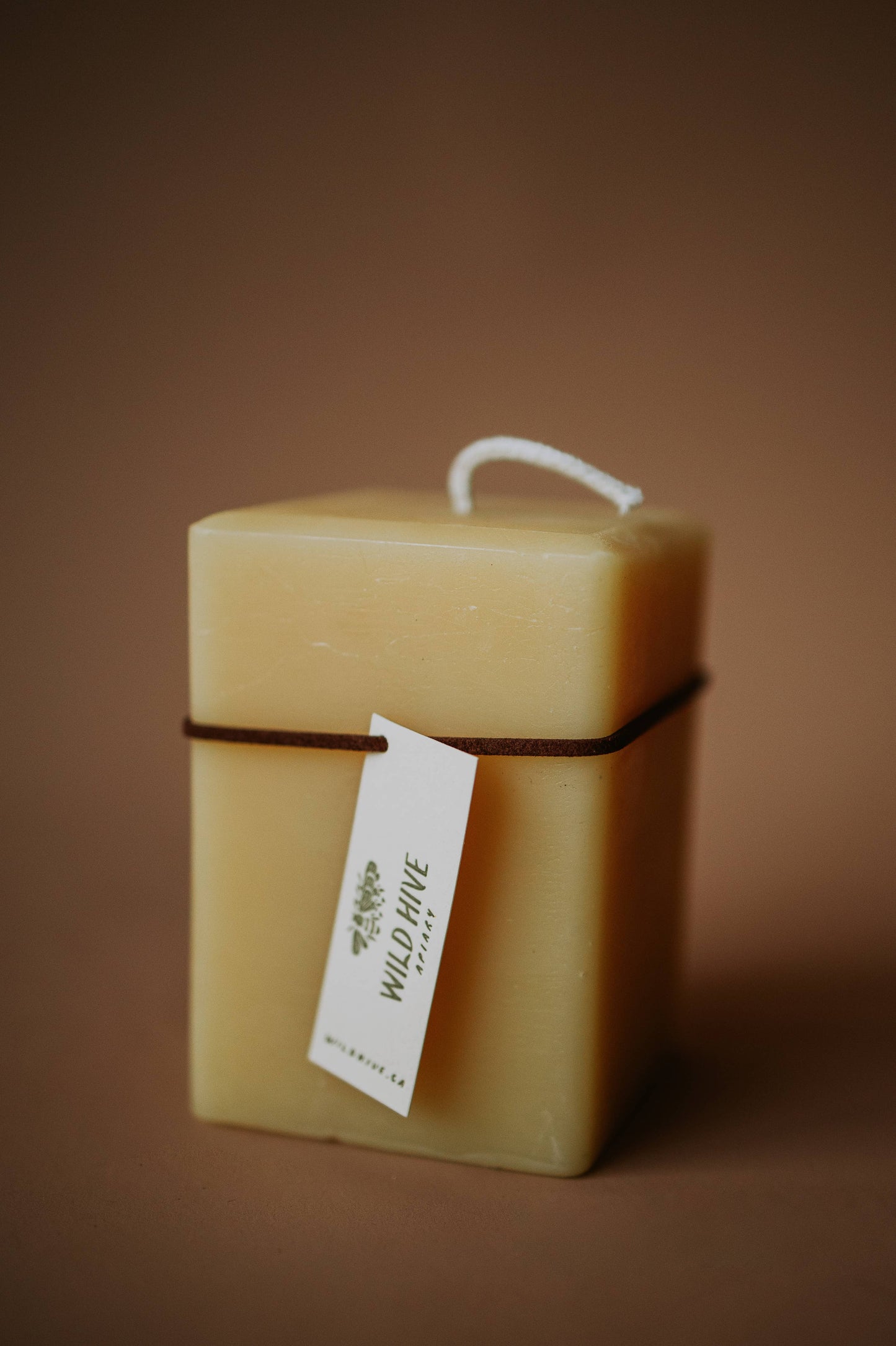 Medium Square Beeswax Pillar Candle - Pillar CandlesWild Hive ApiaryPL-MED-SQUAREMisiyo Candle Co