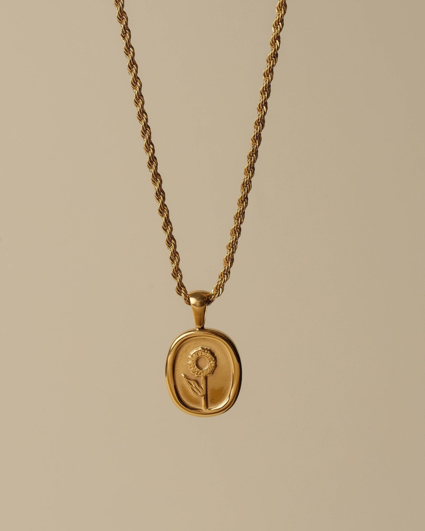 Mia Sunflower Icon Necklace - NecklacesHunter & HareFR-SPNMisiyo Candle Co