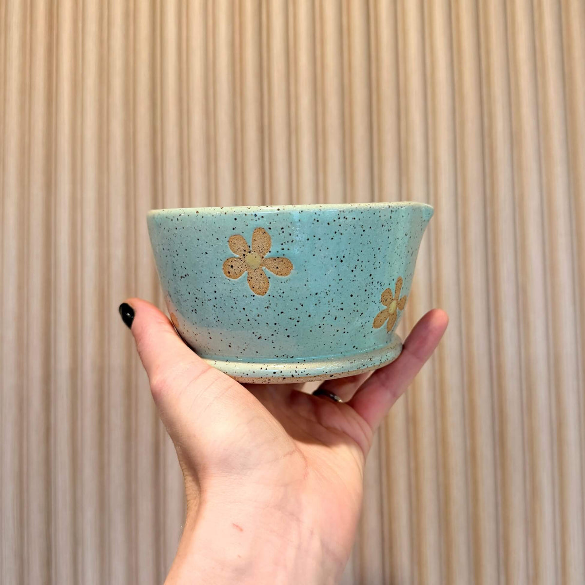 Mint Daisy Matcha Bowl | handcrafted ceramics - PotteryCeramics By StephCBS-0053Misiyo Candle Co