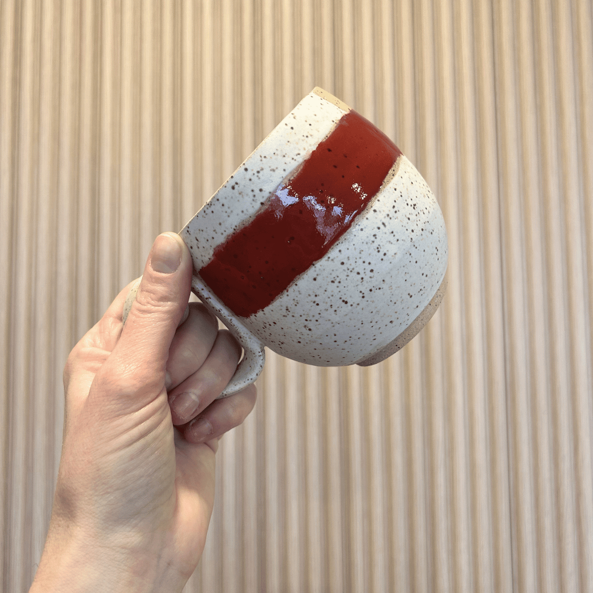 Modern Lines Mug | handcrafted ceramics - PotteryLA PurkisMisiyo Candle Co