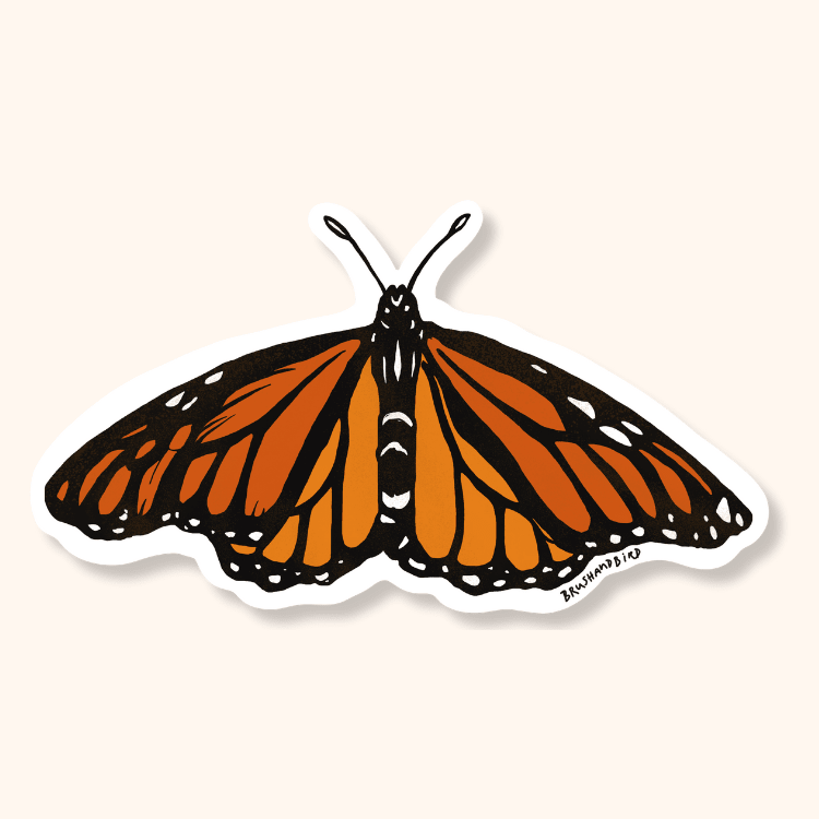 Monarch Butterfly Sticker - StickersBrush & Bird Paper Co.STK040Misiyo Candle Co