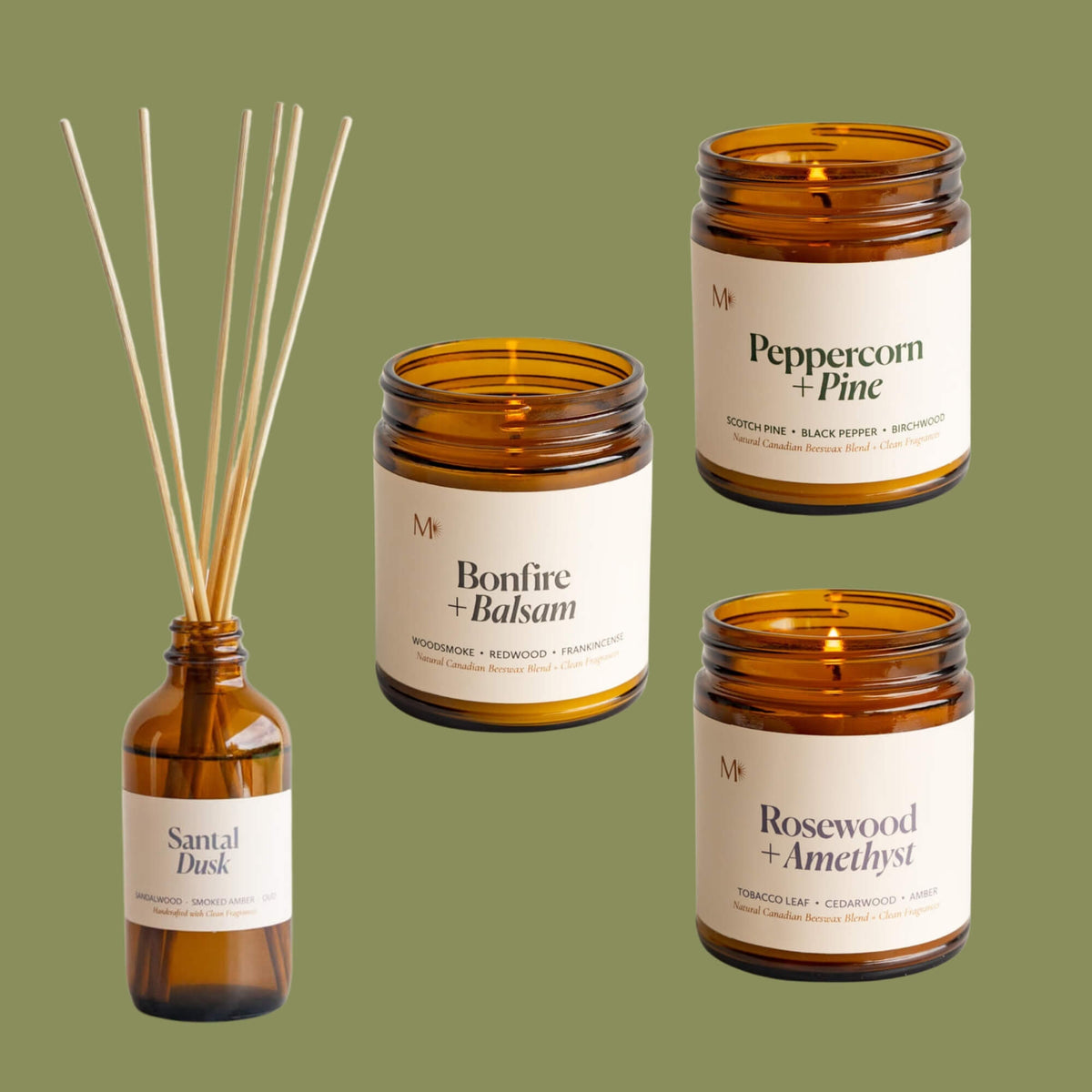 Moody & Woodsy Home Fragrance Bundle - Home Fragrance BundlesMisiyo Candle CoBUNDLE-WOODSY4Misiyo Candle Co