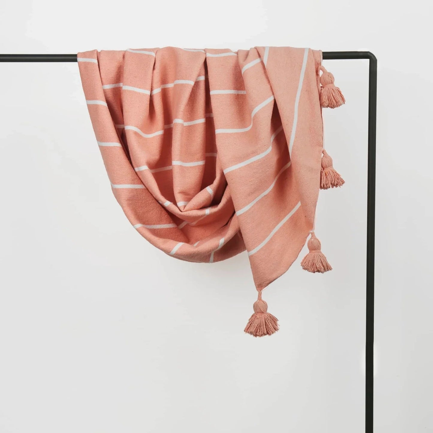 Moroccan Pom Pom Throw Blanket - Blankets & ThrowsPokolokoMP-T13Misiyo Candle Co
