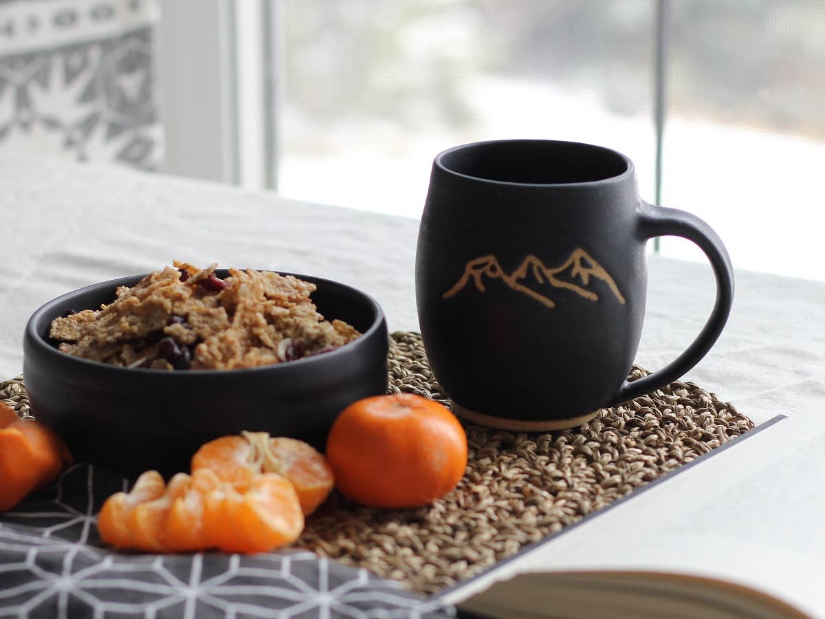 Mountain Peaks Mug | handcrafted ceramics - PotteryCalgary Clay Co.Misiyo Candle Co