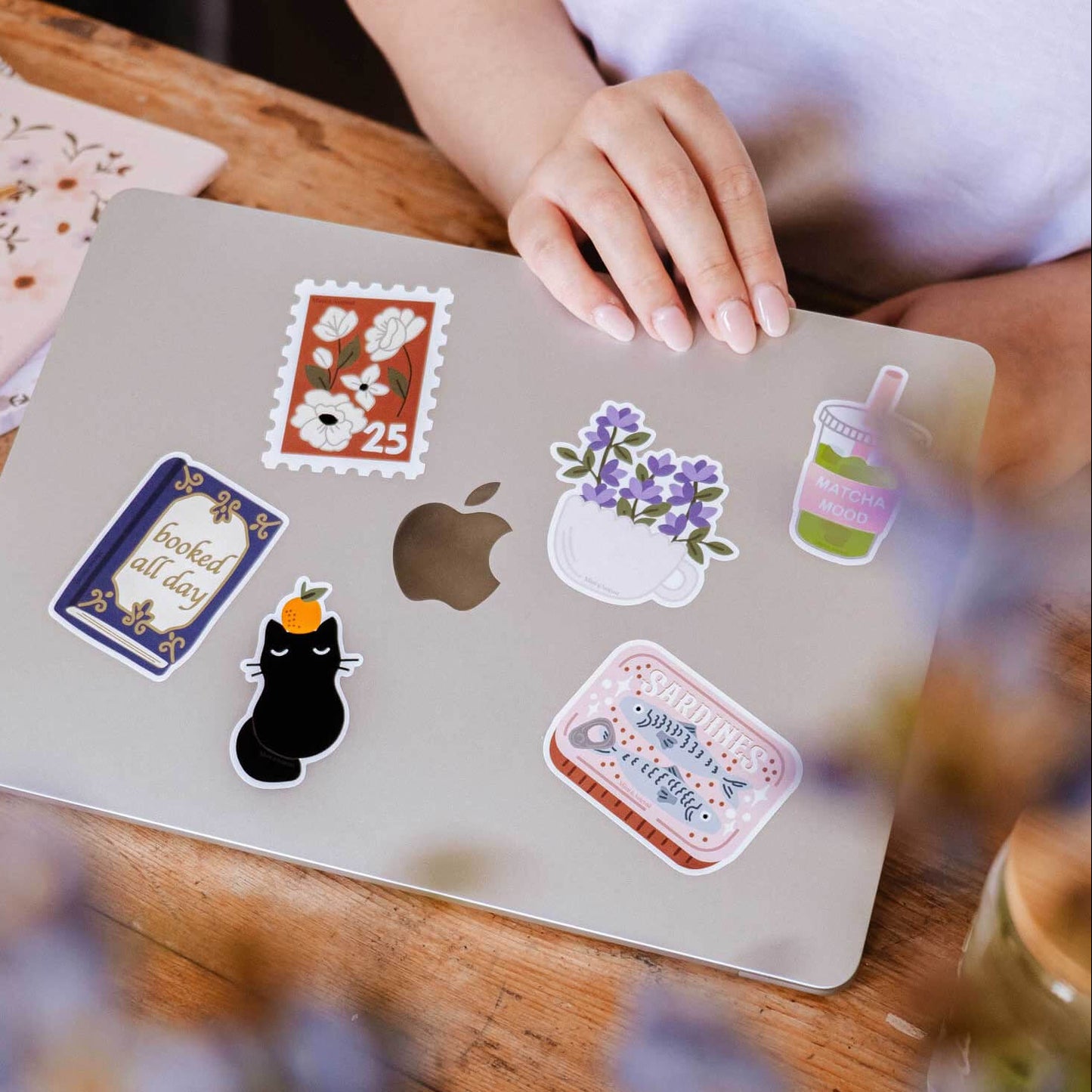 Mug Of Flowers Vinyl Sticker - StickersMimi & AugustBloom Cup - Vinyl StickerMisiyo Candle Co