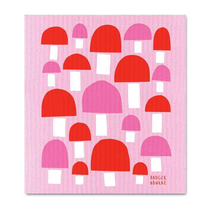 Mushroom Swedish Dishcloth - Swedish Dish ClothsBadger & BurkeSC25Misiyo Candle Co