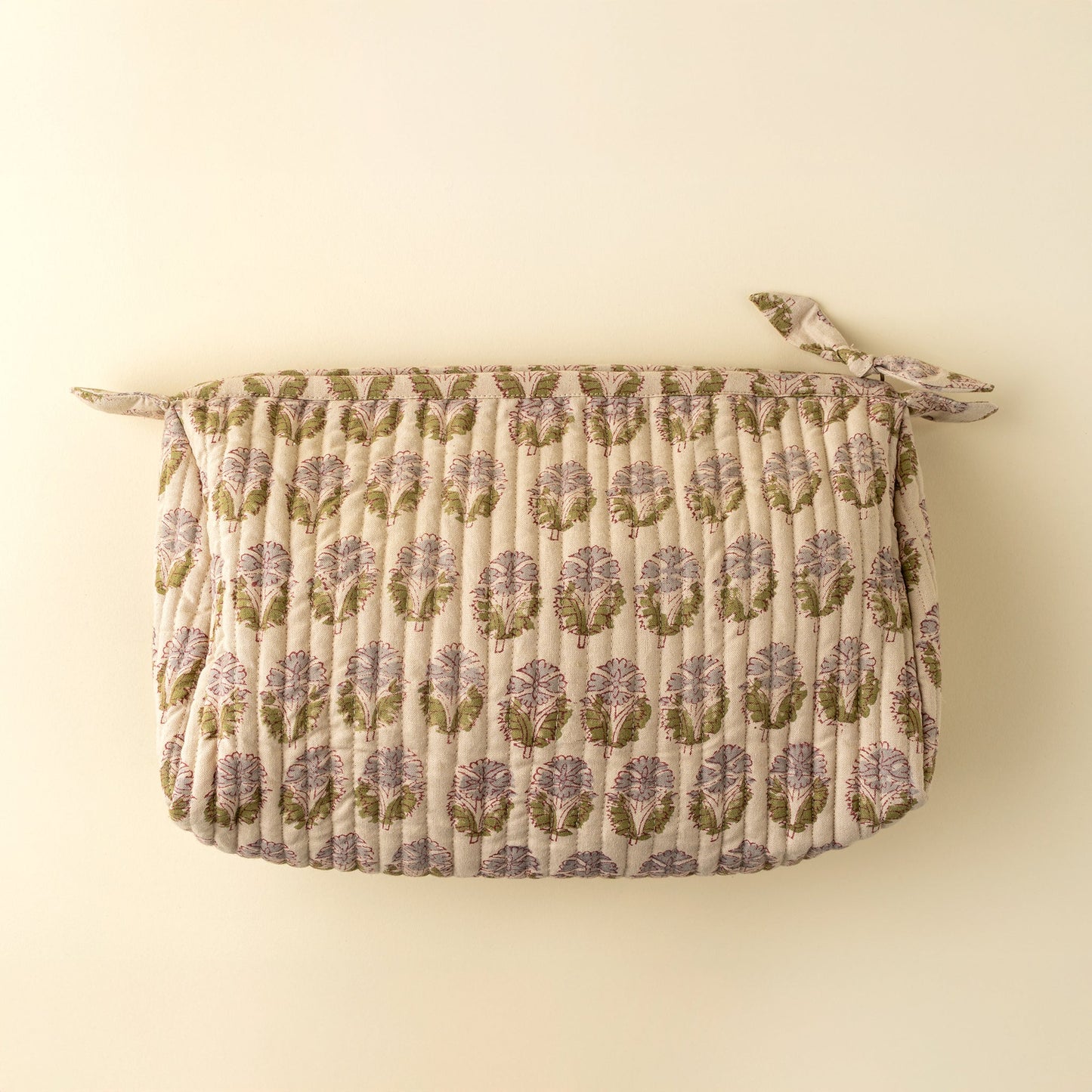 Nandini Block Print Pouch | Cosmetic Bag - Cosmetic BagIndabaMisiyo Candle Co