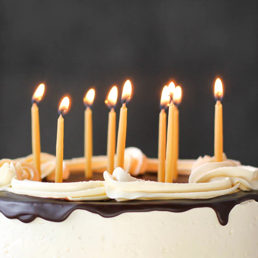 Natural Beeswax Birthday Candles - Birthday CandlesHoney CandlesMisiyo Candle Co
