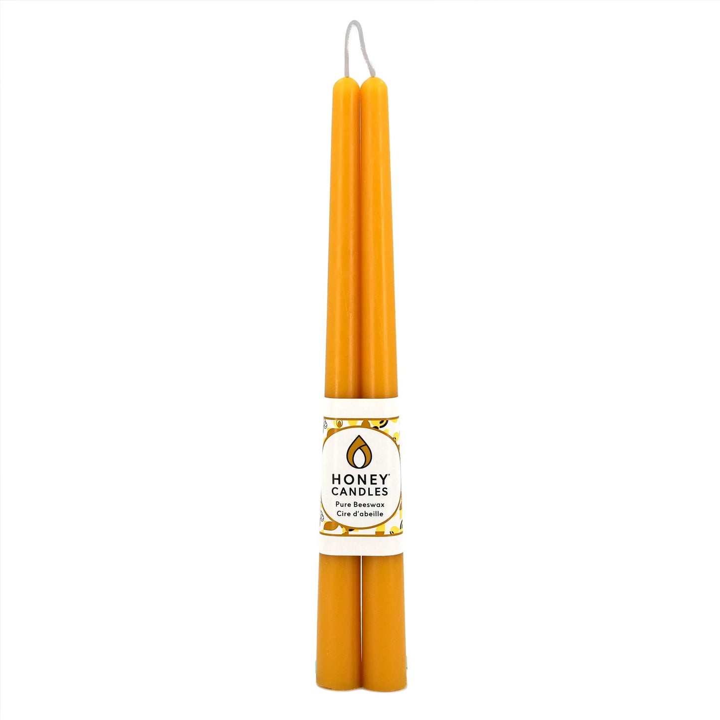 Natural Beeswax Taper Candle Pair - Taper CandlesHoney CandlesCC010Misiyo Candle Co