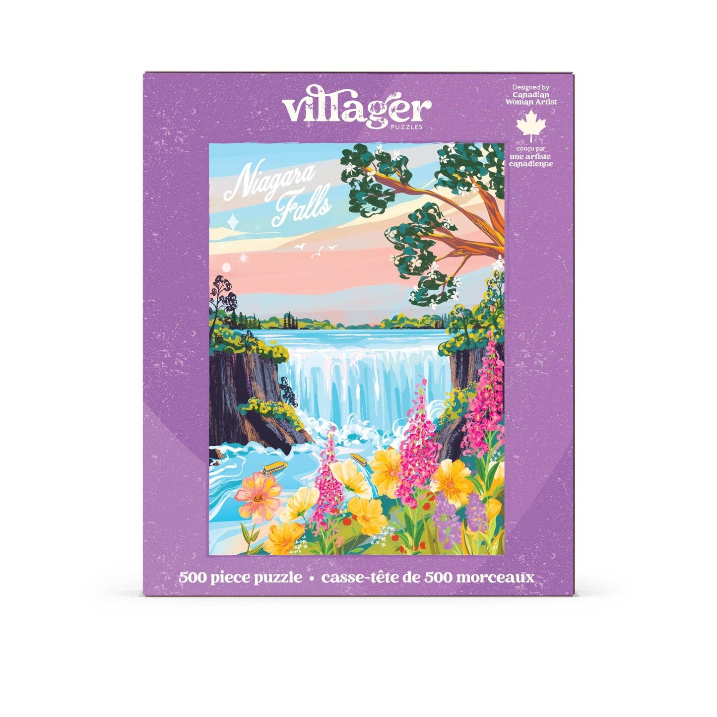 Niagara Falls | 500-Piece Puzzle | Designed in Canada - PuzzlesVillager PuzzlesVPNIAG01Misiyo Candle Co