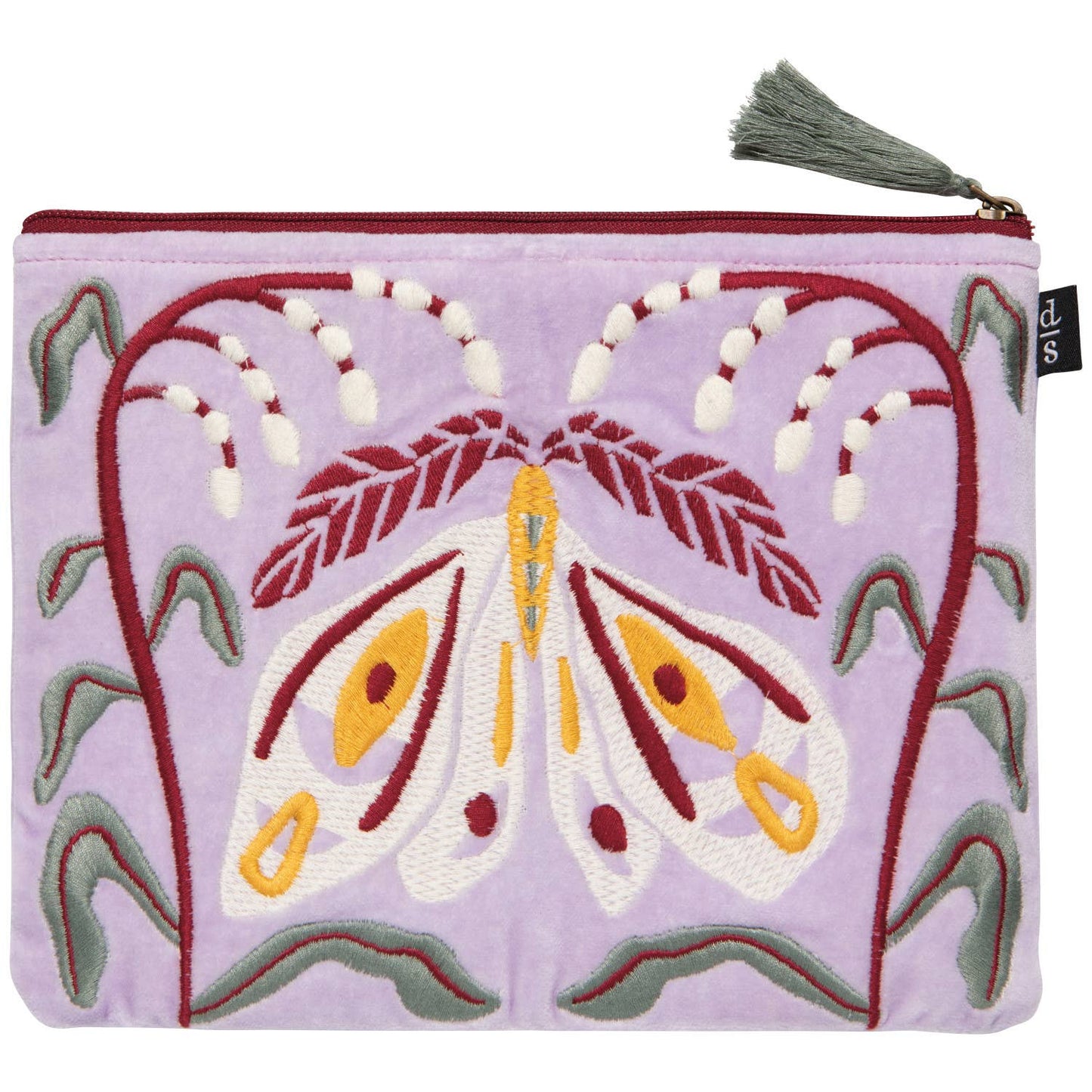 Nocturna Embroidered Flat Pouch - Cosmetic BagDanicaDTV3749DMisiyo Candle Co