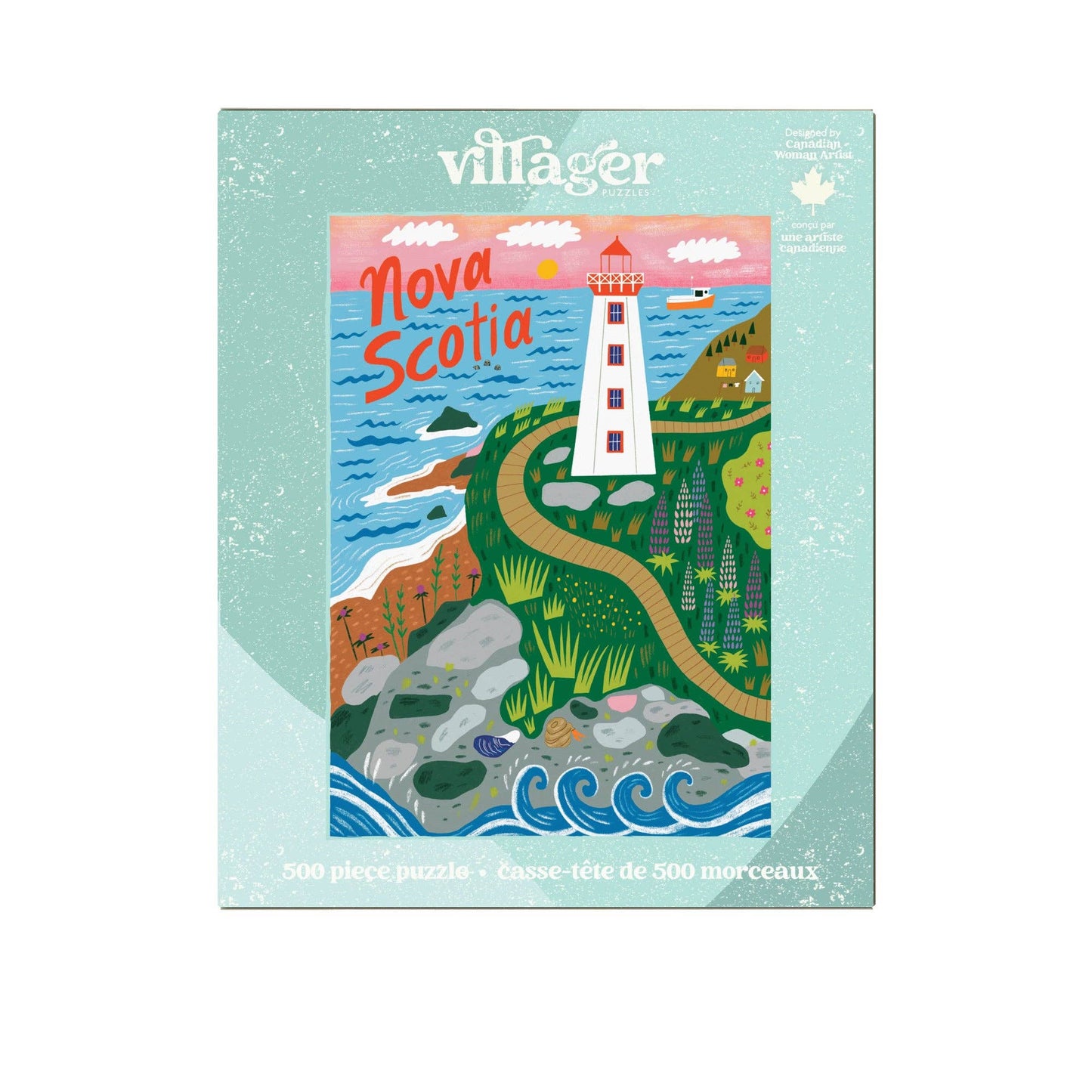 Nova Scotia Shores | 500-Piece Puzzle | Designed in Canada - PuzzlesVillager PuzzlesVPNSSH01Misiyo Candle Co