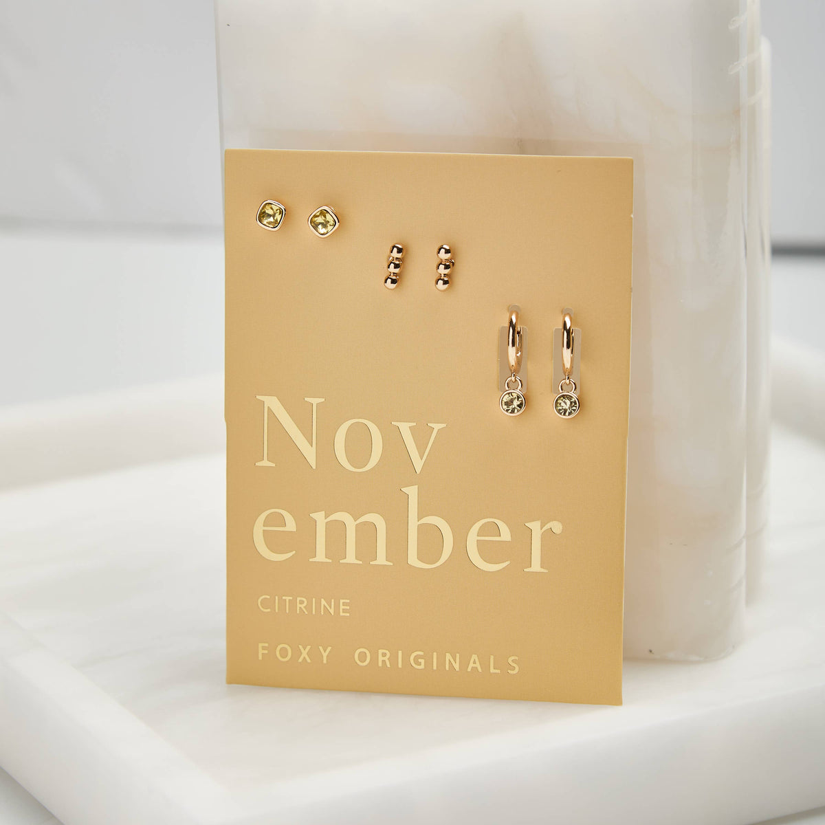 November Birthstone Mix & Match Earring Set - EarringsFoxy OriginalsBS211Misiyo Candle Co
