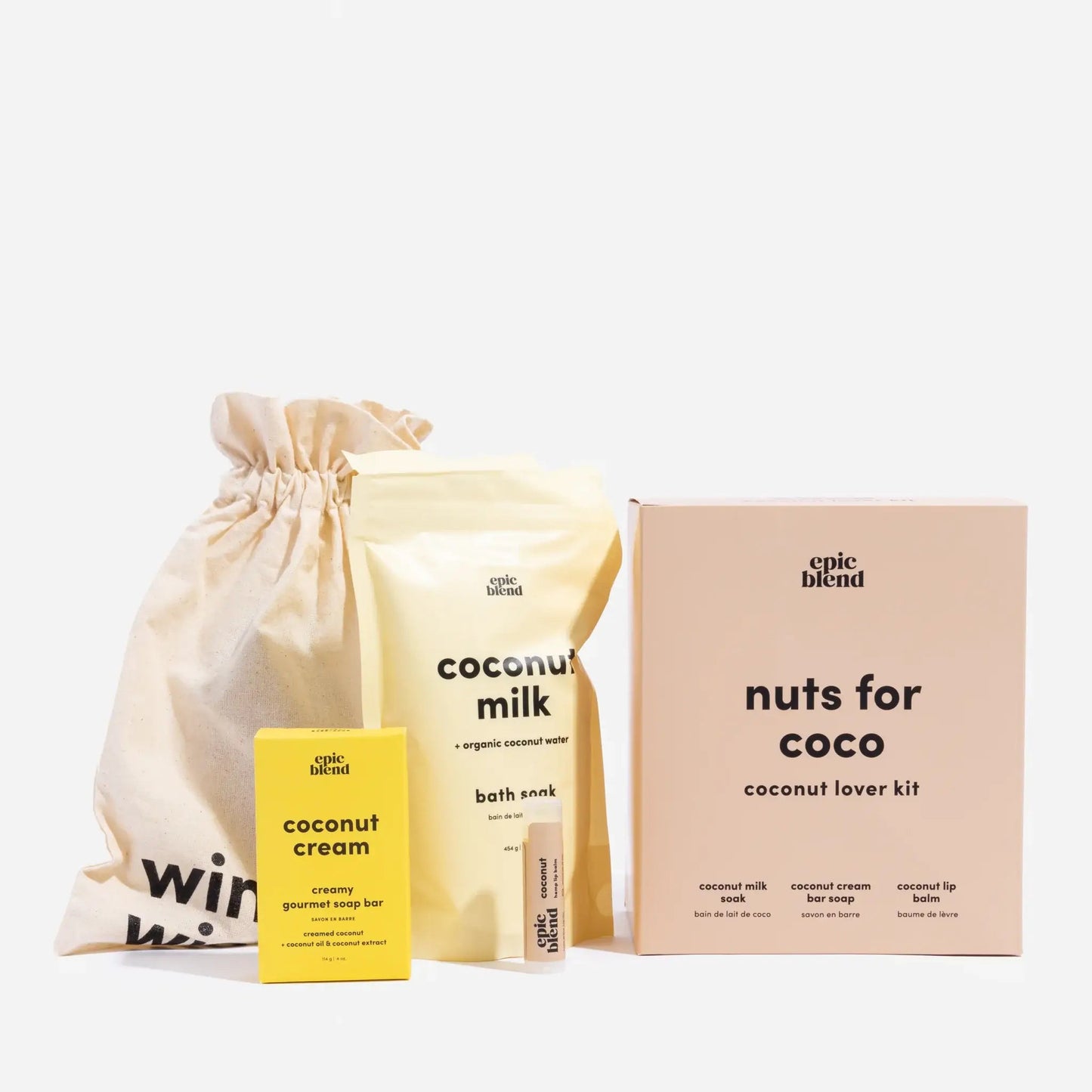Nuts For Coco | Coconut Scented Bath & Body Gift Set - Bath & Shower LuxuriesEpic Blend58Misiyo Candle Co