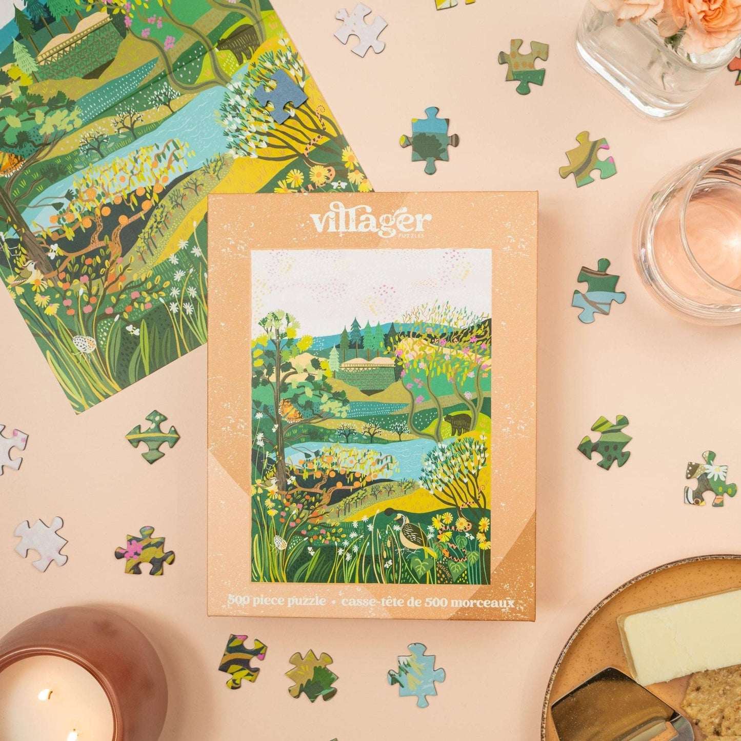 Okanagan Valley 500-Piece Puzzle | Designed in Canada - PuzzlesVillager PuzzlesVPOKVL01Misiyo Candle Co