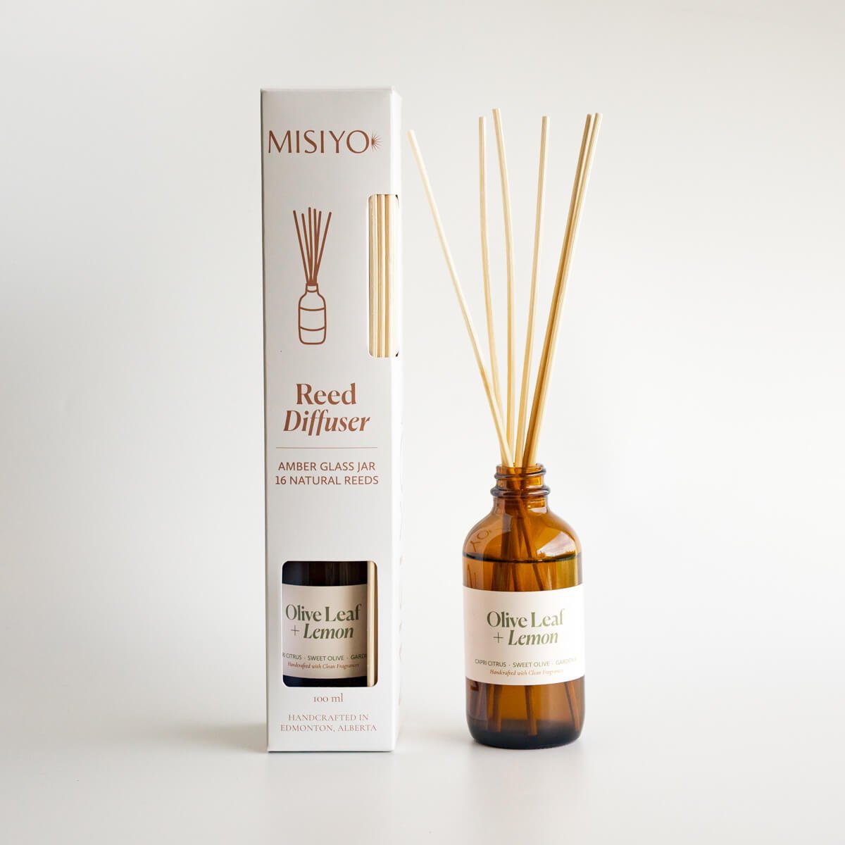 Olive Leaf + Lemon Reed Diffuser - Reed DiffusersMisiyo Candle CoRDF-OLLMisiyo Candle Co