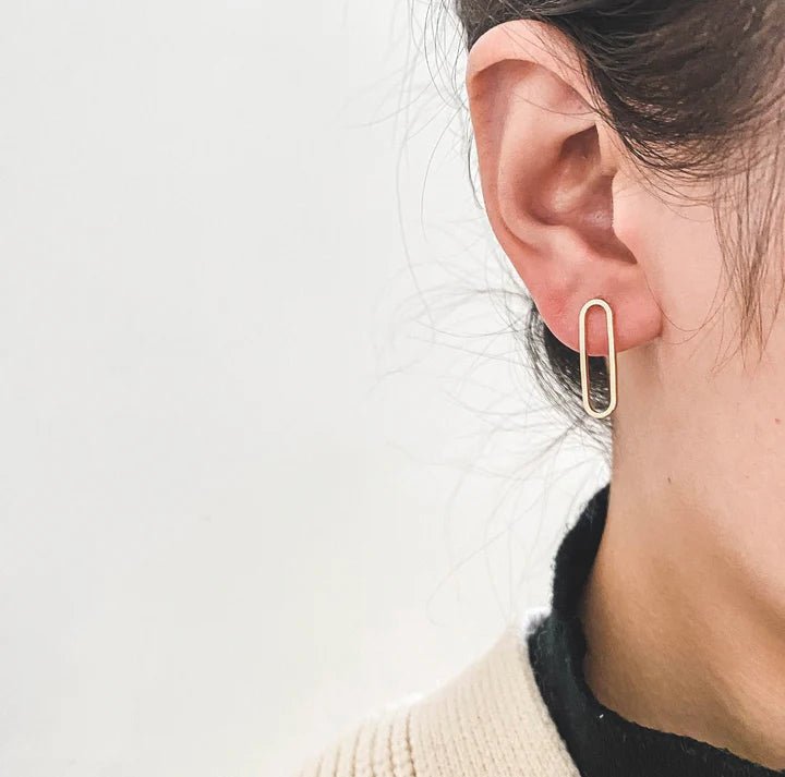 Orbit Stud Earrings - Gold - EarringsBec DesignMisiyo Candle Co