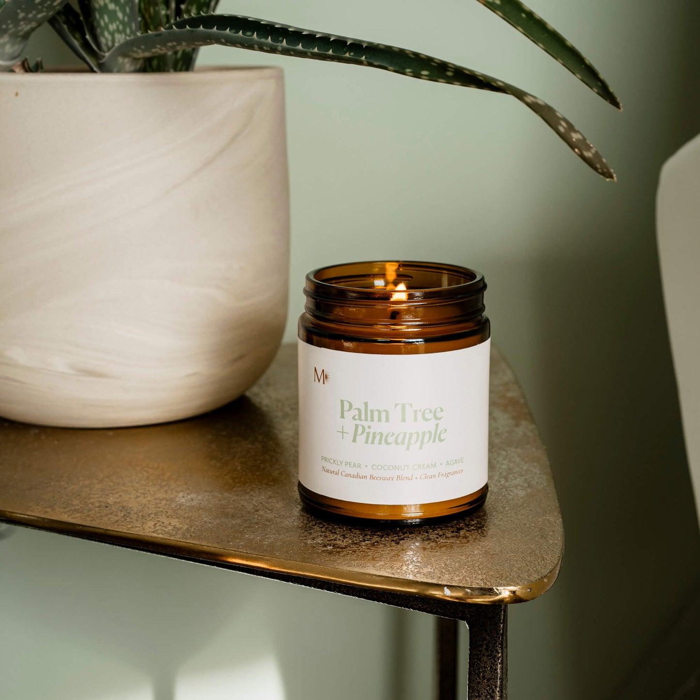Palm Tree + Pineapple Candle - CandlesMisiyo Candle CoCDL-PTP9Misiyo Candle Co