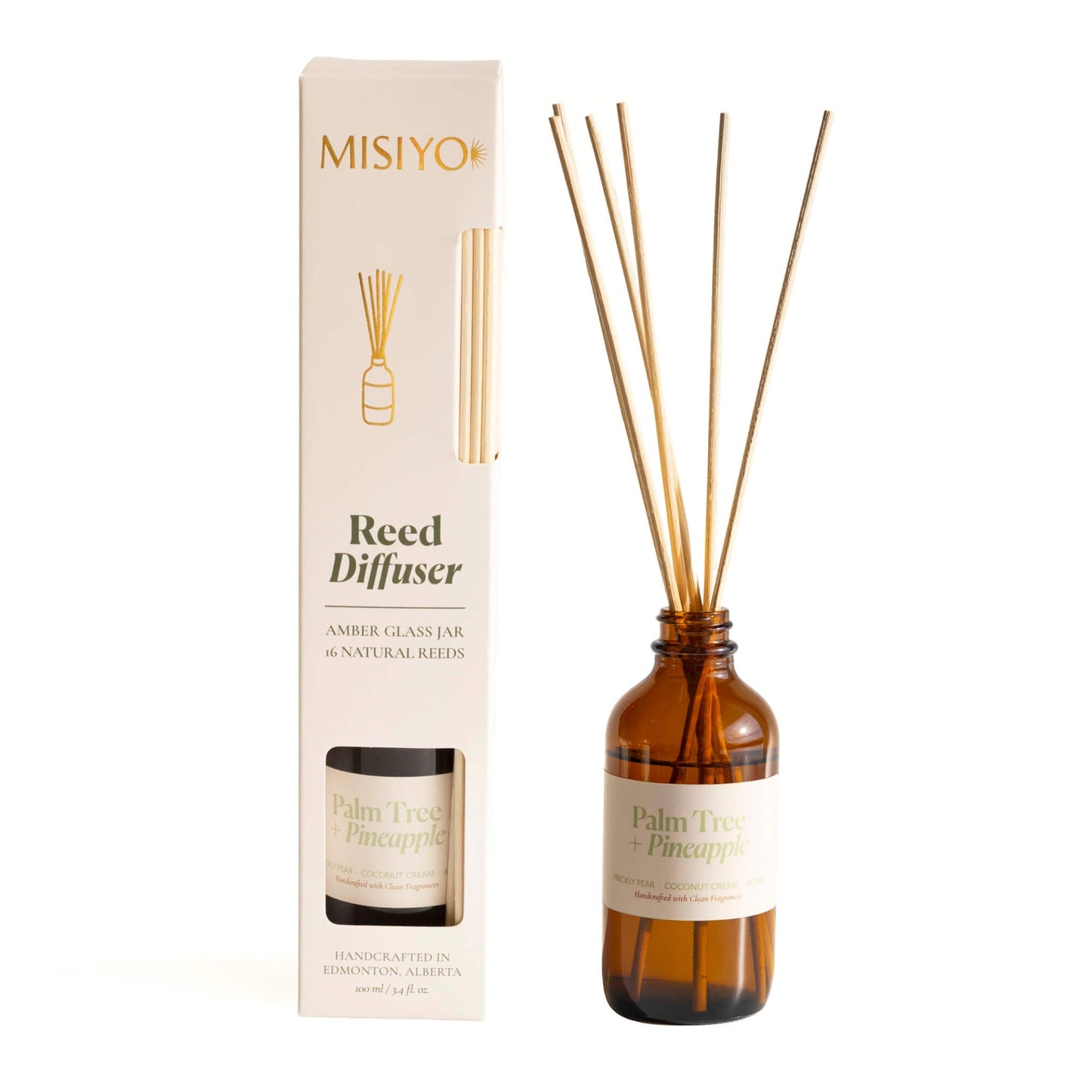 Palm Tree + Pineapple Reed Diffuser - Reed DiffusersMisiyo Candle CoRDF-PTPMisiyo Candle Co