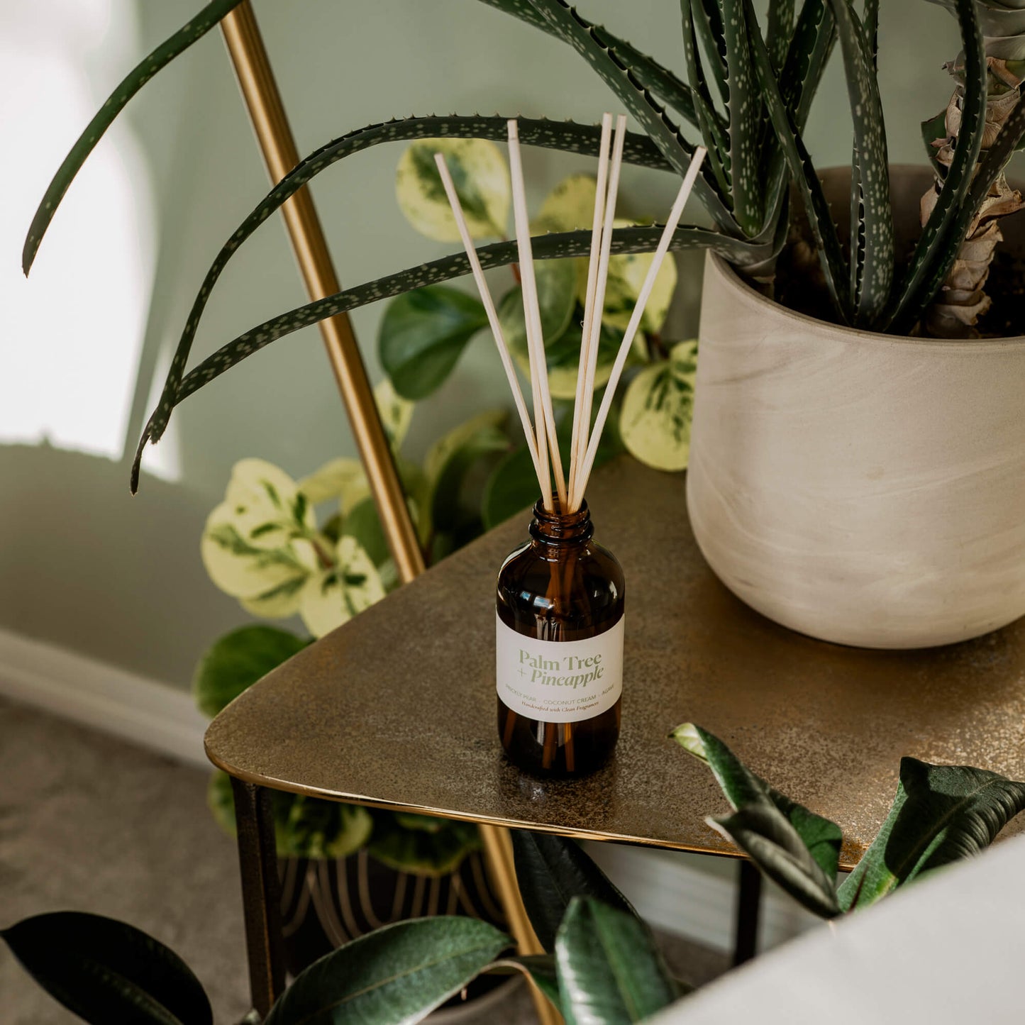 Palm Tree + Pineapple Reed Diffuser - Reed DiffusersMisiyo Candle CoRDF-PTPMisiyo Candle Co