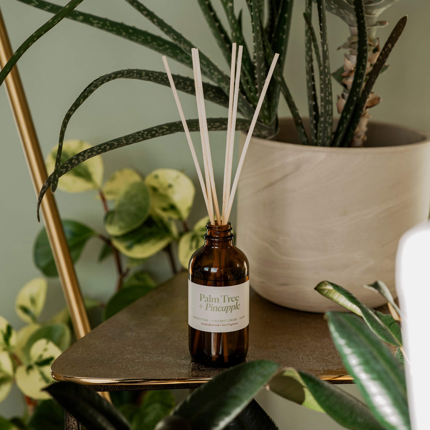 Palm Tree + Pineapple Reed Diffuser - Reed DiffusersMisiyo Candle CoRDF-PTPMisiyo Candle Co