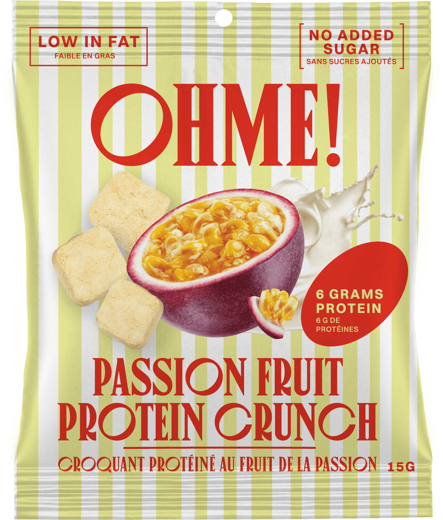 Passion Fruit Protein Crunch (6 g protein/bag) - Snacks + SweetsOHME! FoodsOHME-KPY-FAIREMisiyo Candle Co