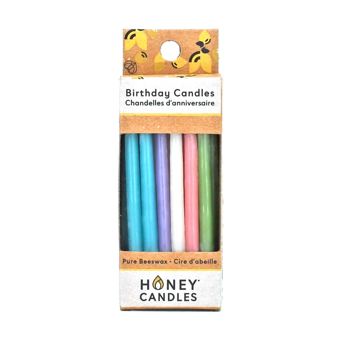 Pastel Beeswax Birthday Candles - Birthday CandlesHoney CandlesC0045PPMisiyo Candle Co