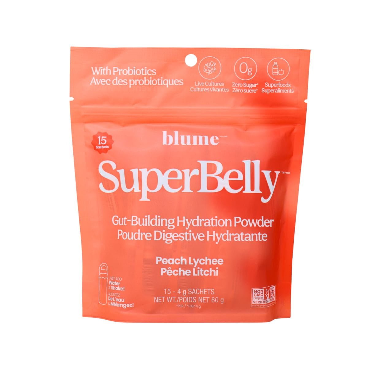 Peach Lychee SuperBelly | Probiotic Hydration Beverage Mix - BeveragesBlumeMisiyo Candle Co