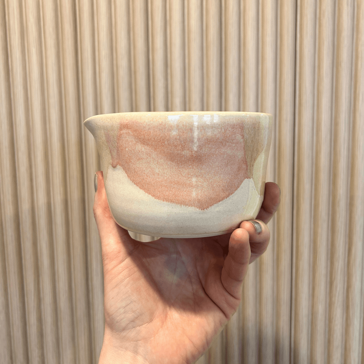 Peach-Pink Matcha Bowl | handcrafted ceramics - PotteryPebble CeramicsPC-MBWL-PEMisiyo Candle Co
