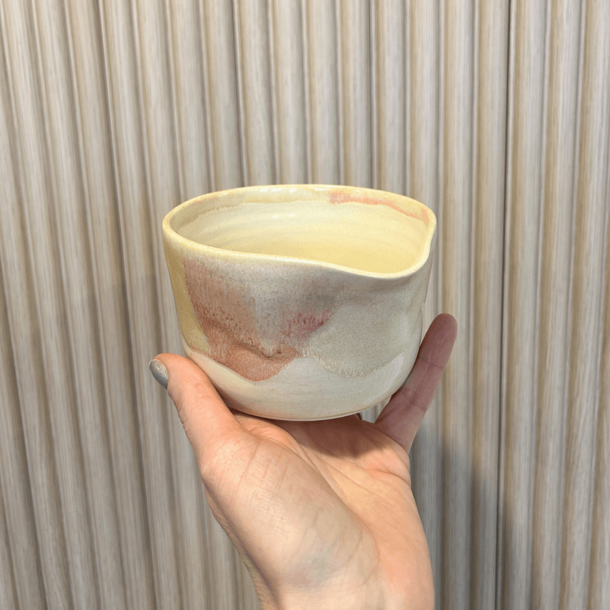 Peach-Pink Matcha Bowl | handcrafted ceramics - PotteryPebble CeramicsPC-MBWL-PEMisiyo Candle Co