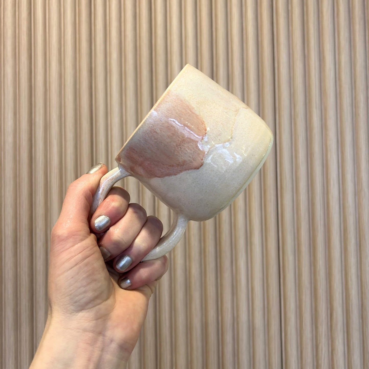 Peach-Pink Mug | handcrafted ceramics - PotteryPebble CeramicsPC-MUG-PEMisiyo Candle Co