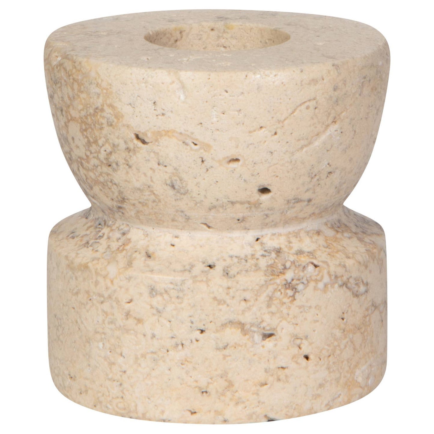 Petra Travertine Candle Holder - Candle HoldersDanicaHCH3895DMisiyo Candle Co