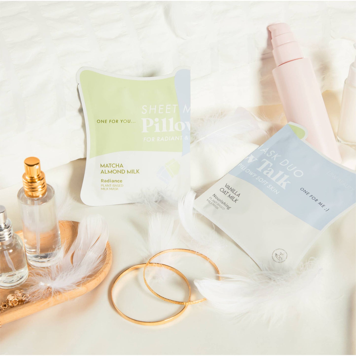 Pillow Talk Sheet Mask Duo - Face MasksESW BeautyE0275Misiyo Candle Co