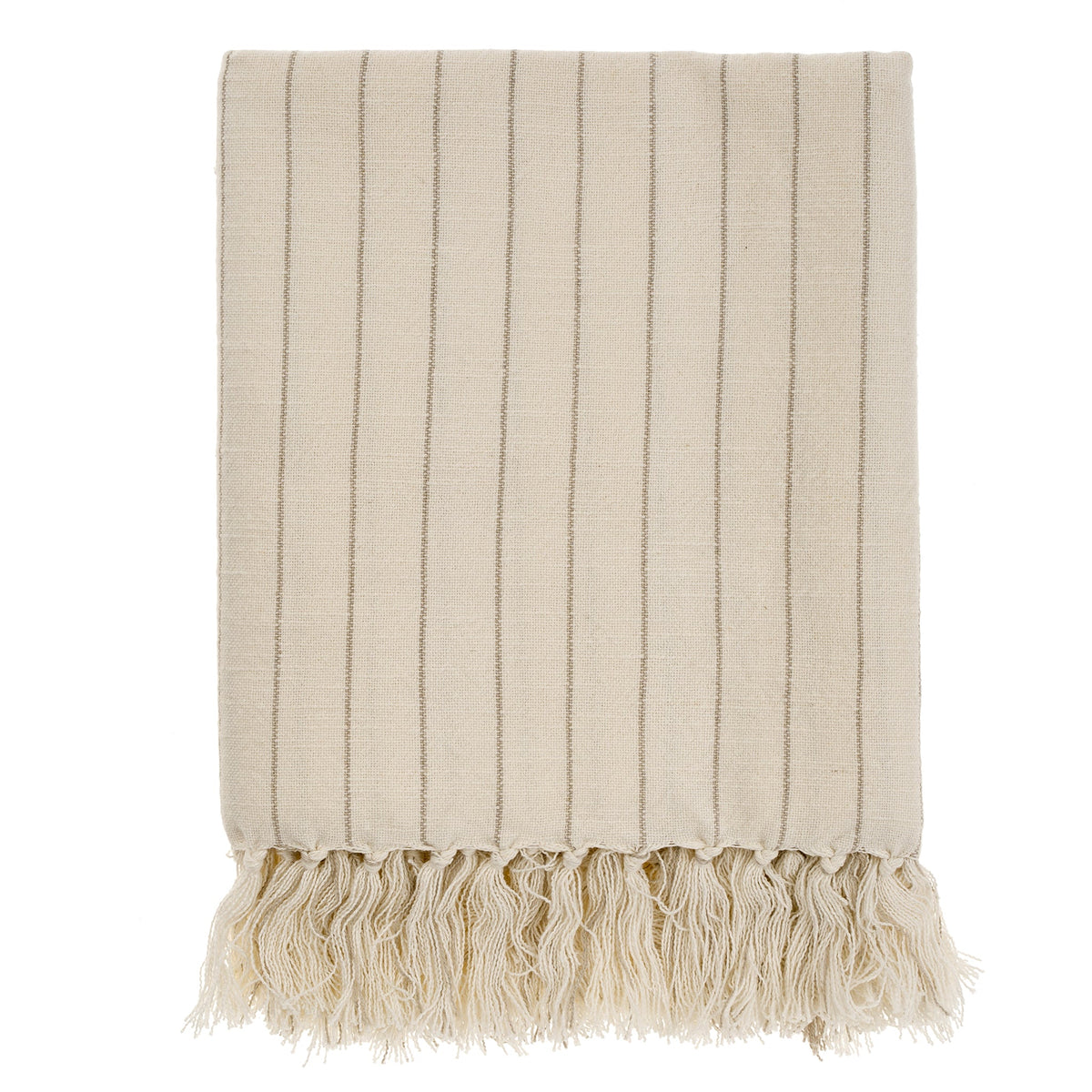 Pinstripe Hammam Bath Towel | Stone - TowelsIndabaMisiyo Candle Co