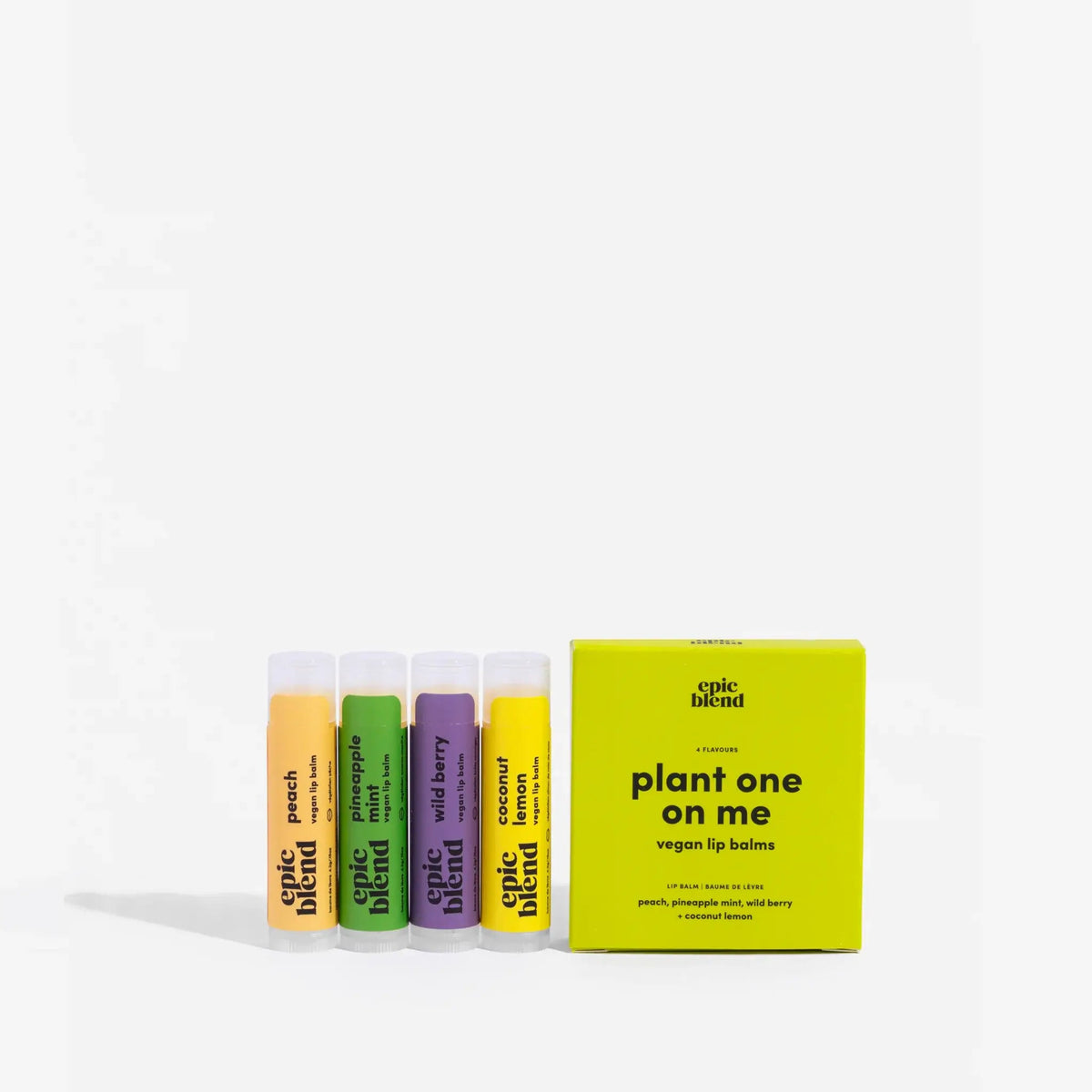 Plant One On Me | Vegan Lip Balm 4-Pack - Lip Balms & TreatmentsEpic Blend52Misiyo Candle Co