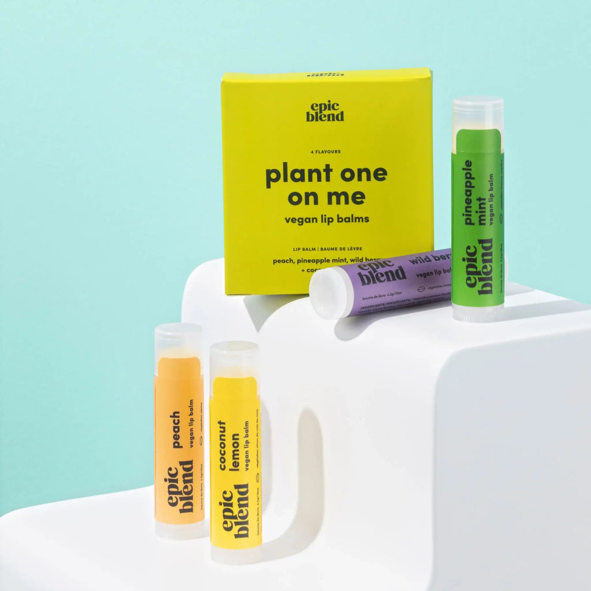 Plant One On Me | Vegan Lip Balm 4-Pack - Lip Balms & TreatmentsEpic Blend52Misiyo Candle Co
