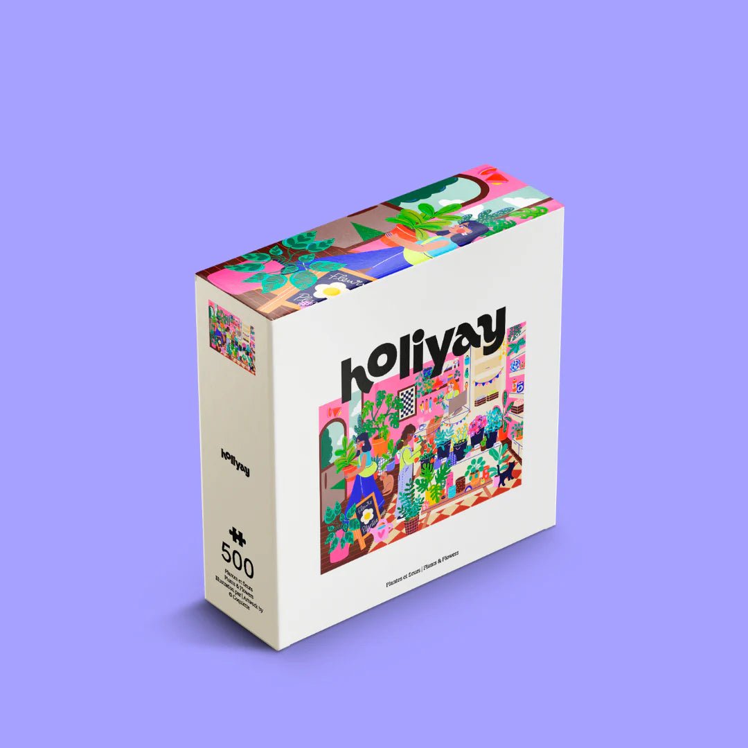 Plants & Flowers | 500-Piece Puzzle | Designed in Canada - PuzzlesHoliyay PuzzlesMisiyo Candle Co