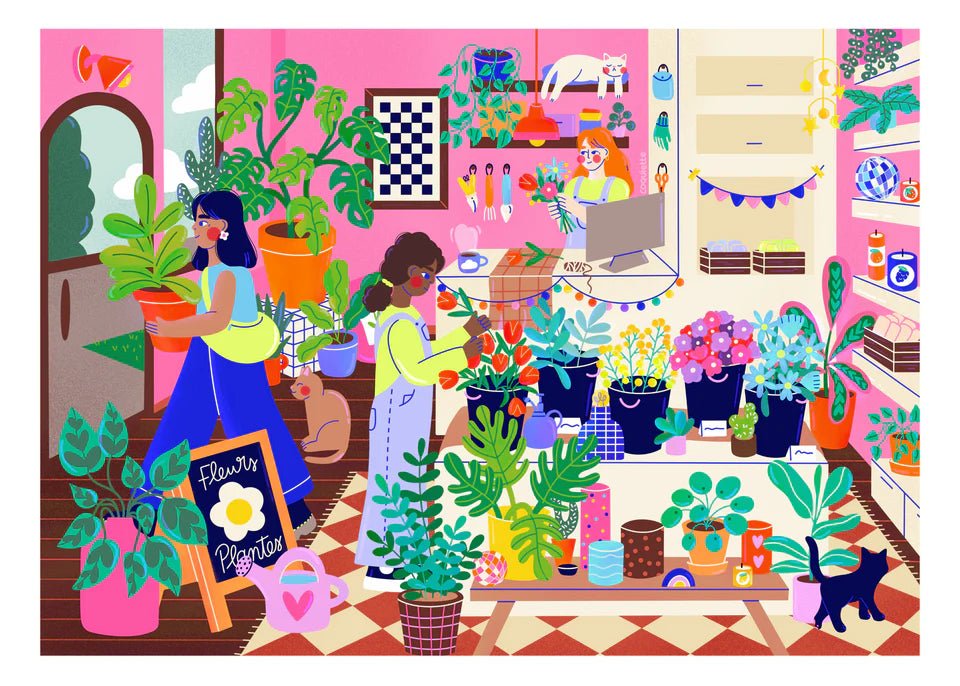 Plants & Flowers | 500-Piece Puzzle | Designed in Canada - PuzzlesHoliyay PuzzlesMisiyo Candle Co