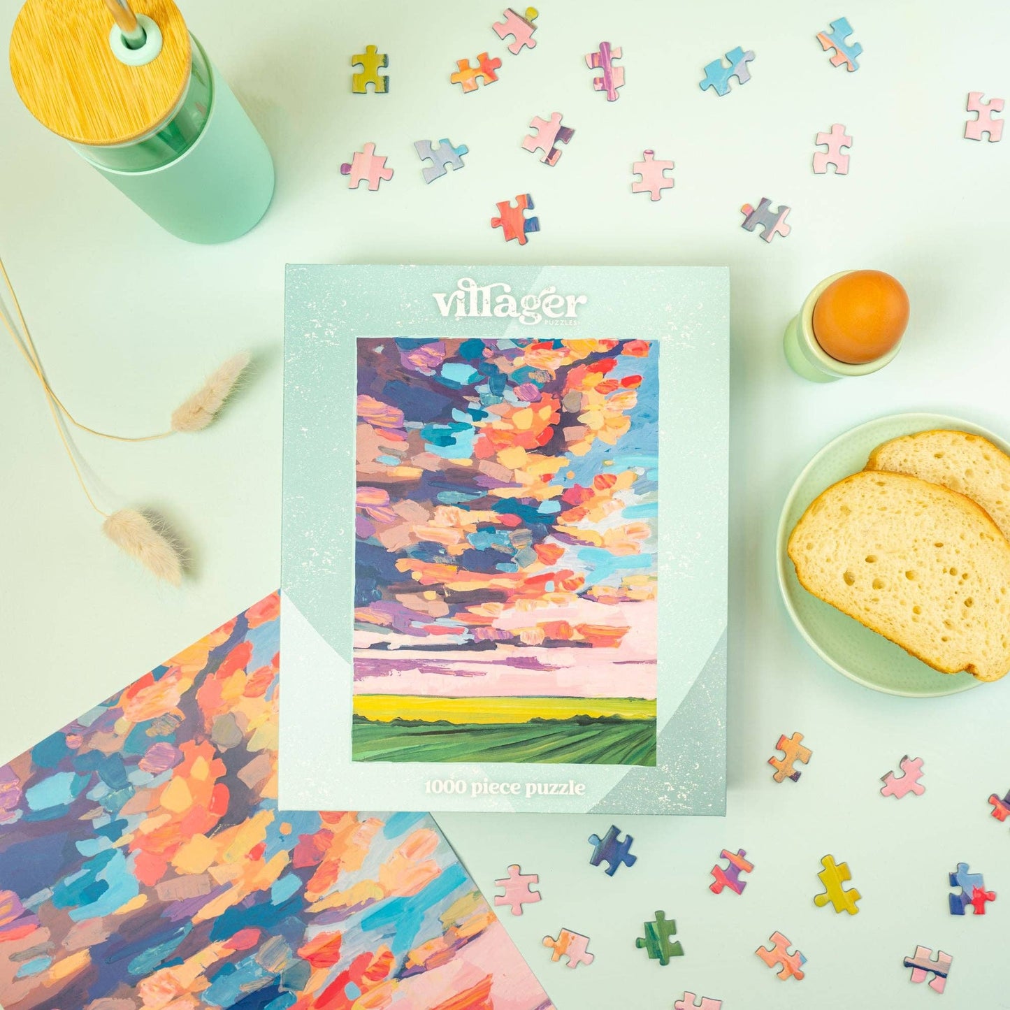 Prairie Sky | 1000-Piece Puzzle - PuzzlesVillager PuzzlesVPPSKY01Misiyo Candle Co