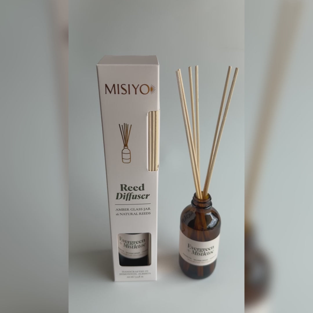 Evergreen + Mistletoe Reed Diffuser
