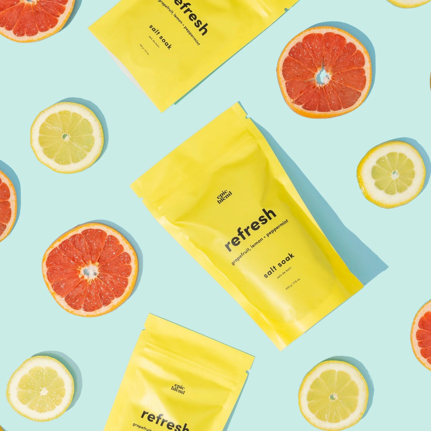 Refresh Bath Salt Soak | citrus + peppermint essential oils - Bath SoakEpic Blend60011Misiyo Candle Co