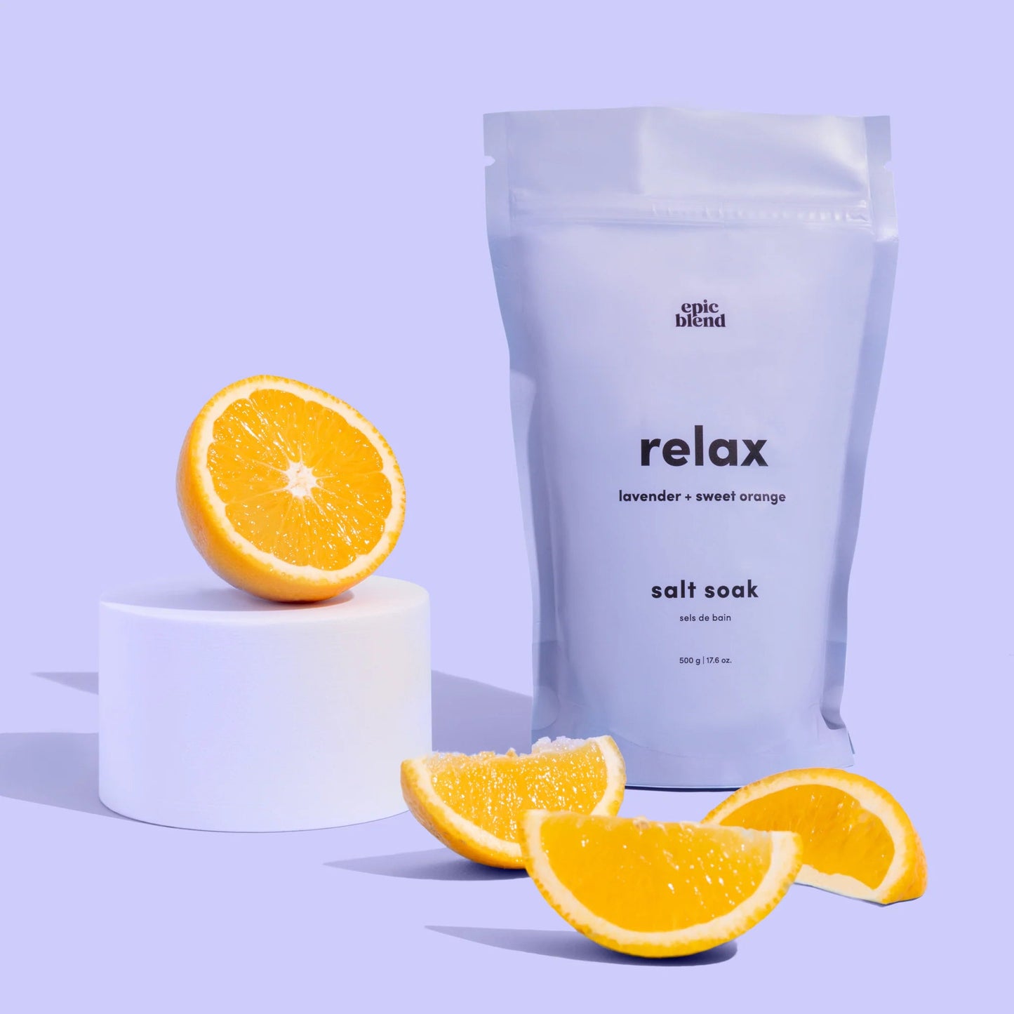Relax Bath Salt Soak | lavender + sweet orange essential oils - Bath SoakEpic Blend60016Misiyo Candle Co