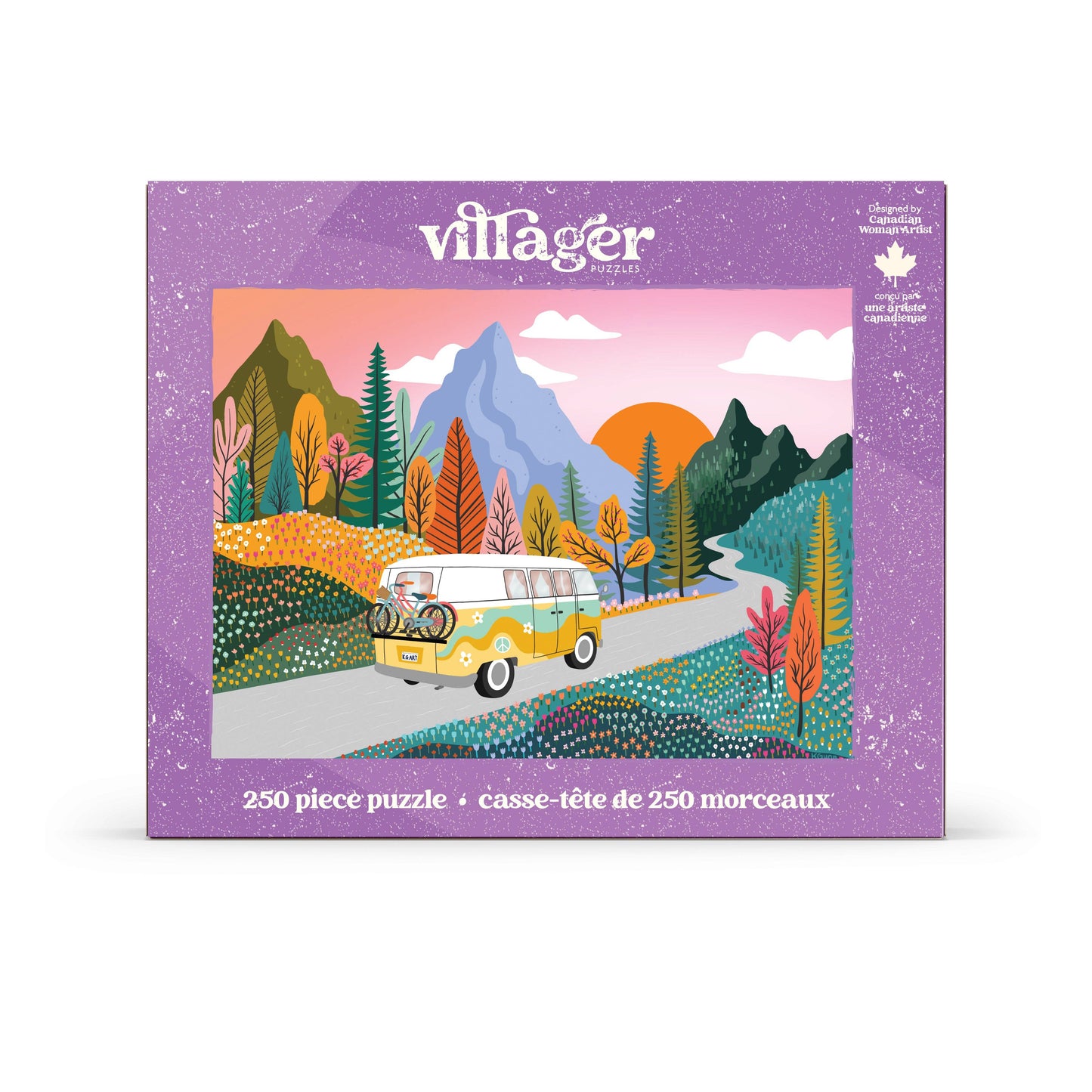 Road Trip | 250 Piece Puzzle | Designed in Canada - PuzzlesVillager PuzzlesVPROAD01Misiyo Candle Co