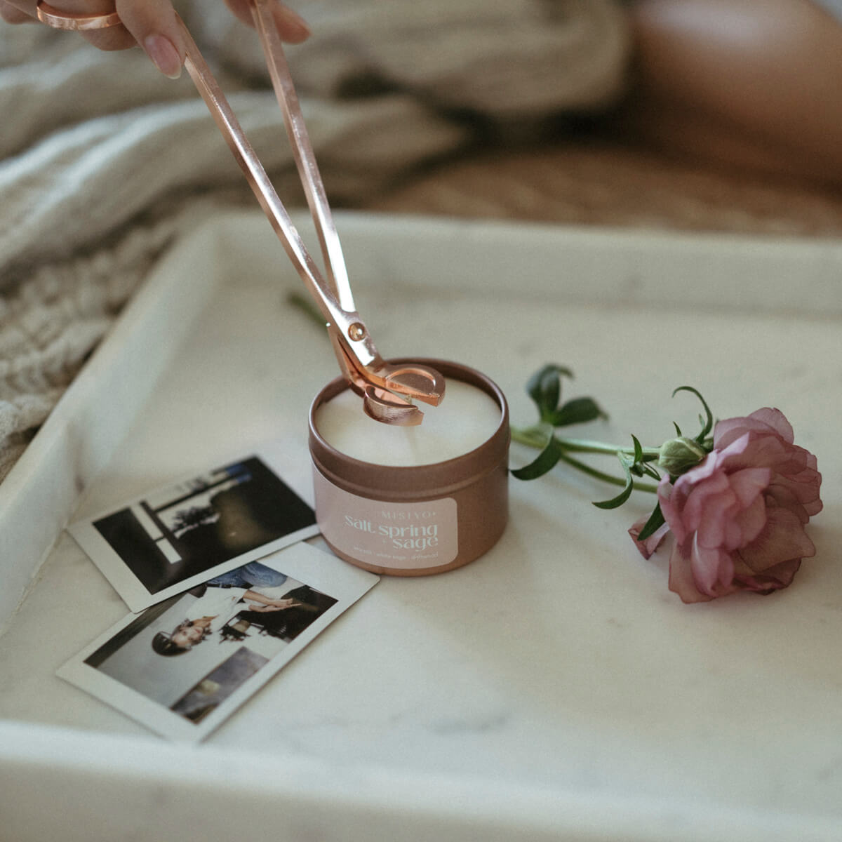 Rose Gold Candle Wick Trimmers - Candle Care ToolsMisiyo Candle CoWT-RG1Misiyo Candle Co